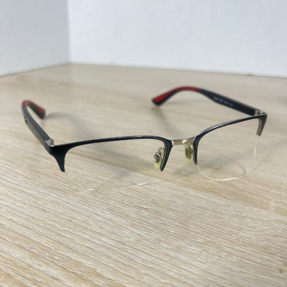 Ray-Ban RB6428 2997 Eyeglasses FRAMES ONLY Black Red DAMAGED 52-19-145